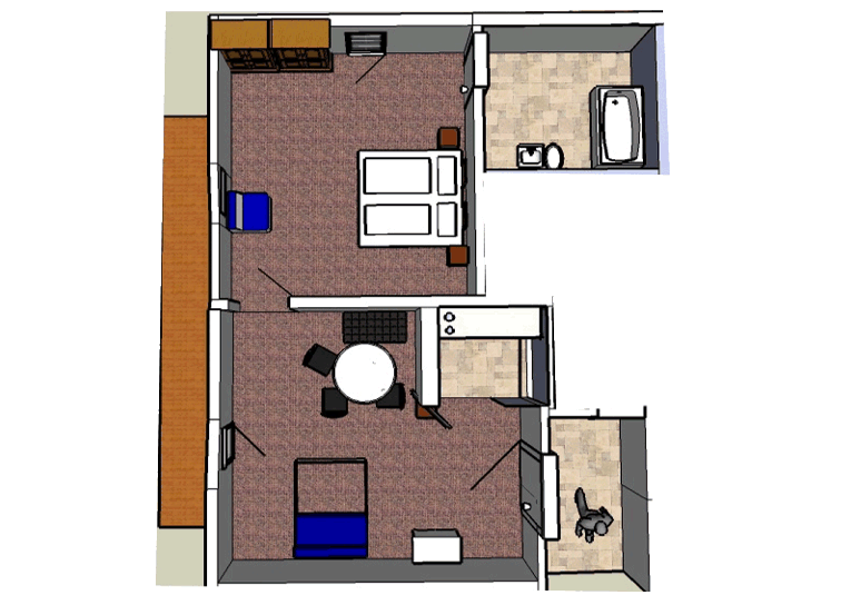 Planimetria appartamento vacanze Gretl - Waldegg Renon