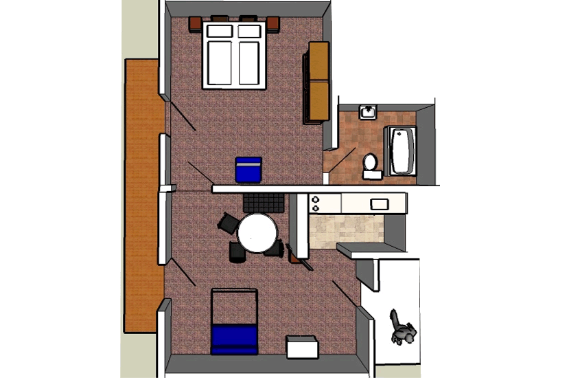 Planimetria Lisi - appartamento vacanze Waldegg Renon