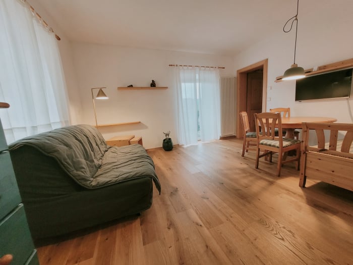Wohnzimmer Lisi Ferienwohnungen Waldegg Apartments Ritten