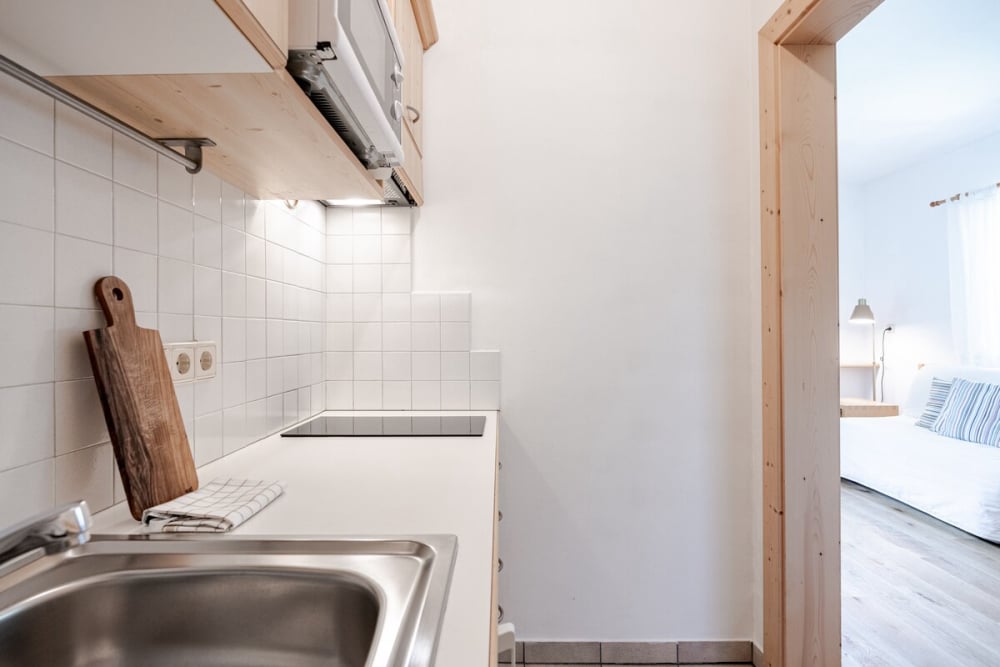 Küche Berta Ferienwohnungen Waldegg Apartments Ritten